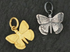 Sterling Silver Butterfly Charm, (AF-229)